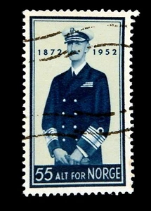 Norway stamp 1952 80th. Anniversary of King Haakon Used - Picture 1 of 1