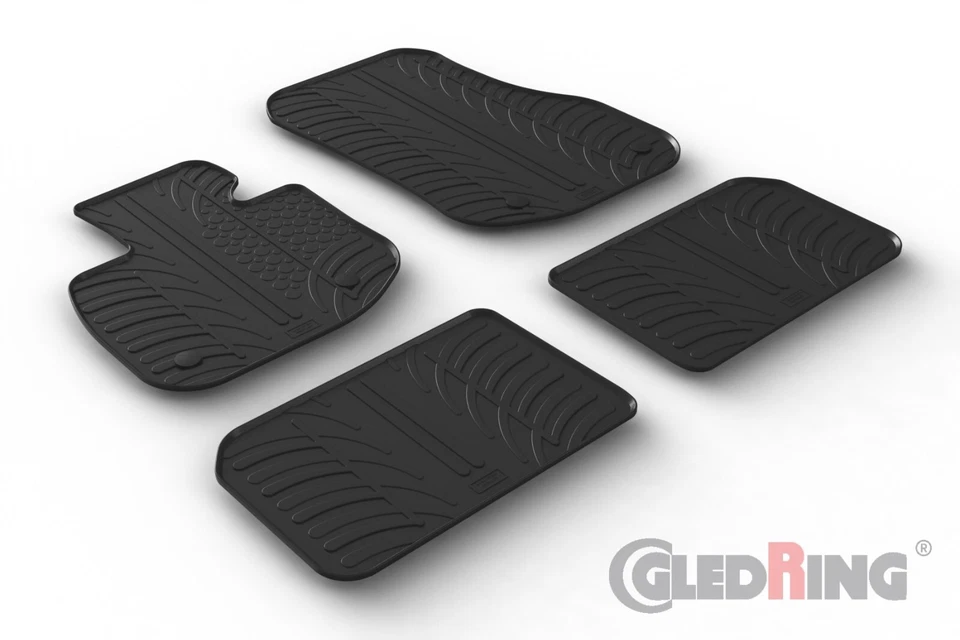 Alfombrillas de goma para todo tipo de clima para BMW IX1 SUV 2023-2025 - Juego de 4 piezas, negras Foto 1 de 1