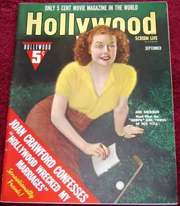 ANN SHERIDAN COVER + story Hollywood (9/39) movies V. Leigh J. Cagney Oz ad - Picture 1 of 9