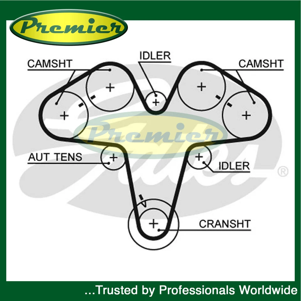 Cinturón de cámara de sincronización Premier se adapta a Alfa Romeo 156 GTV 166 GT Spider 2.5 3.0 3.2 Foto 1 de 1