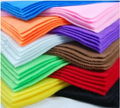  A4 Felt Fabric Sheets for Arts and Crafts, Many Colours Quantities  - Image 1 of 4