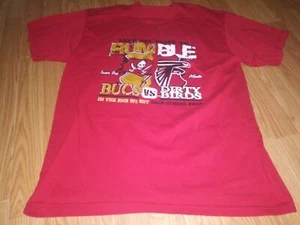Rare Tampa Bay Bucs Vs Dirty Birds Falcons Lets get Ready To Rumble Shirt Mens L - Picture 1 of 4