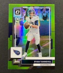 2022 Panini Donruss Optic - Ryan Tannehill #190 Titans - Lime Green Prizm /35