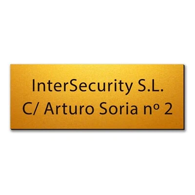 Insegna in plastica per la tua cassetta postale, targa cassetta postale INCISA, targa cassetta postale - Immagine 1 di 2