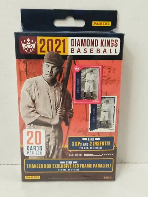 2021 Panini Diamond Kings Baseball Hanger Box Red Frame Parallel Factory Sealed - Image 1 of 4