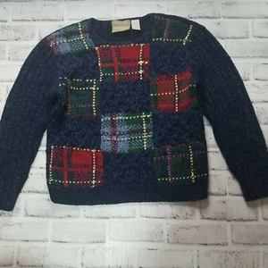 Vintage Liz Wear Hand Knitt Sweater Petite Small Wool Mix Claiborne - Bild 1 von 6