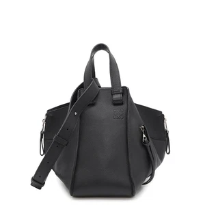 LOEWE Hammock Shoulder Bag Size Small Leather Black 387.30.S35 - Picture 1 of 16