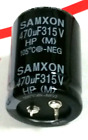 SAMXON Original  Electrolytic Capacitor 470uF , 315 V , 105C Great deal !!!