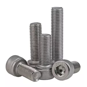 0#,2#,4# UNC / UNF HEX SOCKET CAP HEAD SCREWS BOLTS ALLEN KEY A2 STAINLESS STEEL - Picture 1 of 5