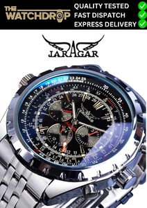 Men's Wristwatches Mechanical Automatic Watches Chronograph Steel Luminous Watch - Picture 1 of 7