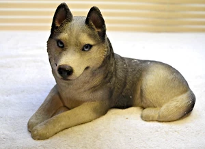 1987 Sandicast Siberian Husky w/ Blue Eyes #147 Original Handcrafted Sculpture  - Picture 1 of 7