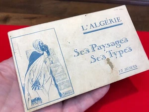 Antique BOOK OF 12 POSTCARDS Circa 1900 ~ North Africa ALGERIA Ethnic Portraits - Picture 1 of 16