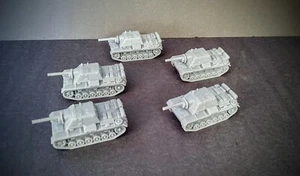 HO Scale Soviet SU-76I tank platoon X5 1/87th - Bild 1 von 4