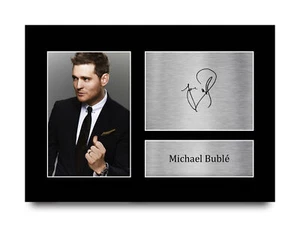 Michael Buble Signed Pre Printed Autograph A4 Photo Gift For a Jazz Fan - Bild 1 von 31