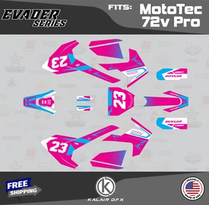 Graphics Kit for MotoTec Pro 72v (All Years) Evader Series - MAGENTA - Picture 1 of 6