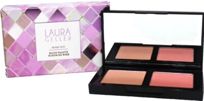 Laura Geller Beauty Hi-Def Duo Blush Palette In Blooming Rose,.12oz NEW WITH BOX - Image 1 of 3