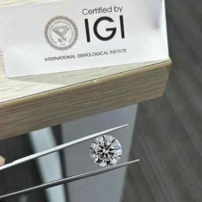2.08ct IGI Lab-Grown Diamond F Color VS Brilliant Sparkle Free Matching Wow Gift - Image 1 of 4