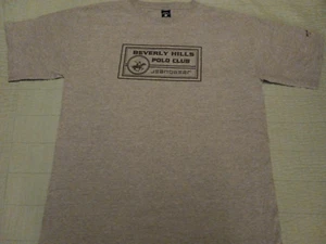 Vintage Men's 2XL Beverly Hills Polo Club Gray Jeanswear Graphic Pony T Shirt - Picture 1 of 5