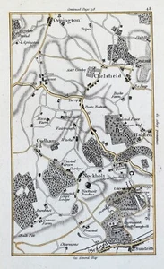 CHELSFIELD, HALSTEAD, CUDHAM, KNOCKHOLT, London J.Cary Original Antike Karte 1786 - Bild 1 von 1