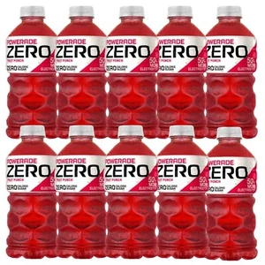 Powerade ZERO FRUIT PUNCH Sports Drink 0 Cal. More Electrolytes 28 Oz (10 Pack) - Picture 1 of 6