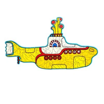 OFFICIAL THE BEATLES YELLOW SUBMARINE 130 PIECE ABSTACT JIGSAW PUZZLE PUK - Image 1 of 4