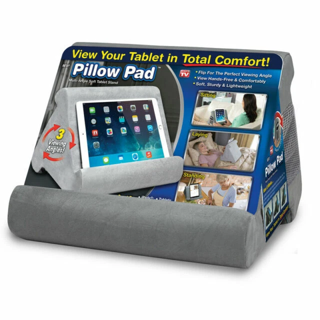 Ontel Multi Angle Cushioned Pillow Stand - Gray