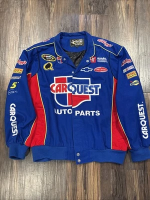 Chaqueta de carreras vintage Nascar Kellogg Car Quest Tony The Tiger talla XL Foto 1 de 4