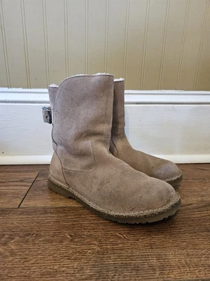 Birkenstock Mujer Uppsala Botas de Piel de Oveja Forradas Gamuza Tostado EU 40 US 9-9.5 Foto 1 de 4