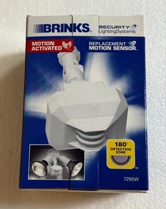 Brinks Outdoor Security Infrared Motion Sensor Detector  #7295W White NIB - Picture 1 of 6