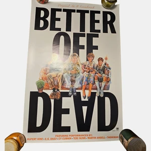 Póster promocional banda sonora original Better Off Dead A&M 24x36 1985 John Cusack - Imagen 1 de 6
