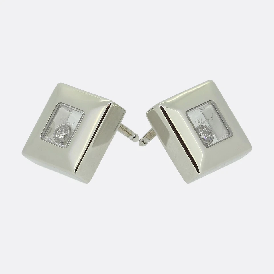 Pendientes cuadrados Chopard Happy Diamonds Foto 1 de 4