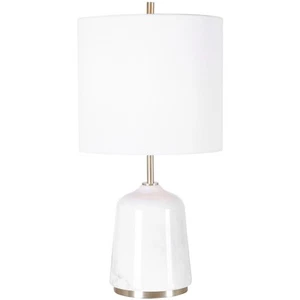 Uttermost 28332-1 Eloise 20 inch 100 watt White Marble Table Lamp Portable Light - Picture 1 of 6