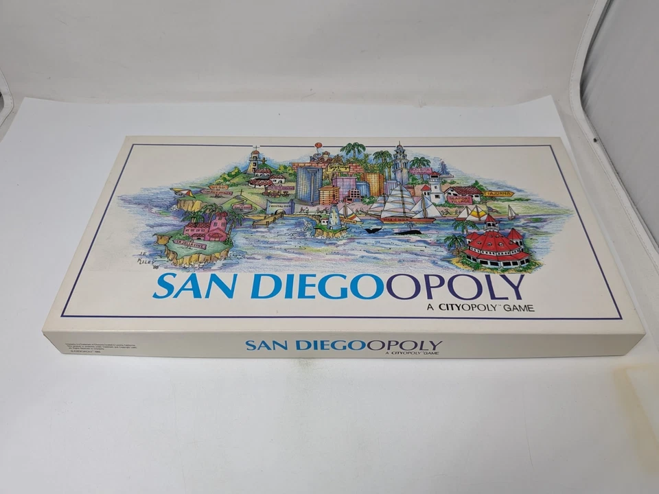 San Diego Opoly Board Game (Cityopoly/Monopoly) Diegoopoly sandiegoopoly - Image 1 of 3