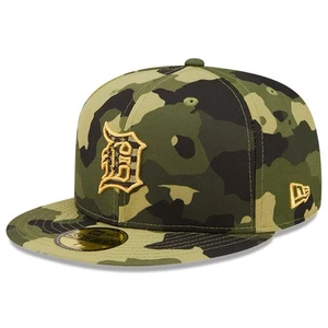New Era Herren MLB 2022 Detroit Tigers Armed Forces Date 5950 Camo Cap, 7 1/4 - Bild 1 von 5