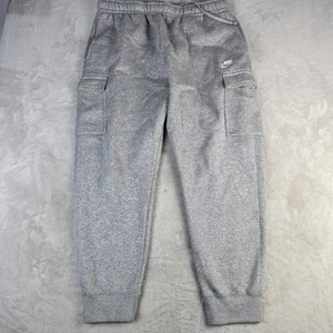 Nike Men's Tapered Leg Sportswear Club Fleece Jogger Cargo Pants Gray Size XL - Picture 1 of 9