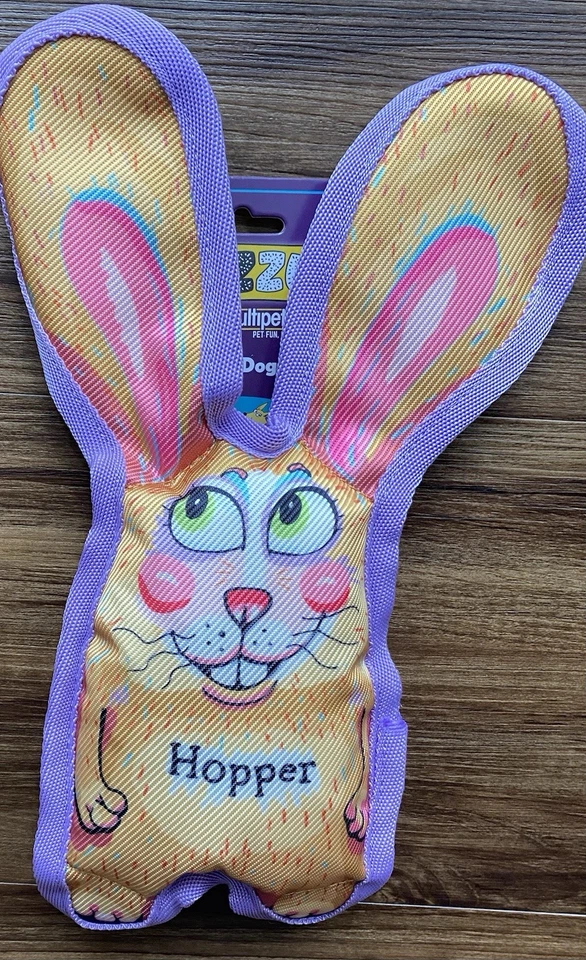 Fuzzu by Multipet All Ears Hopper Tough & Crackly Dog Toy Medium - Image 1 of 1