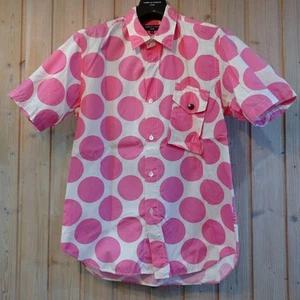 USED COMME DES GARCONS DOT POLKA PINK GOOD M-8BCD - Picture 1 of 6