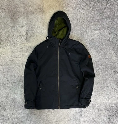 Lyle & Scott Men’s Black Cotton Hooded Jacket Size M Windbreaker Casual Coat - Image 1 of 4