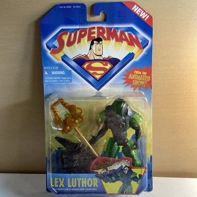 Kenner DC Superman Animated Lex Luthor Kryptonite Armor 1996 5" Figure Vintage - Image 1 of 4