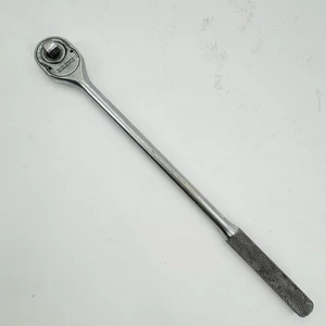 Proto 1/2" Drive Long Handle Pear Head Ratchet 5450 Classic Silver Mechanical - Picture 1 of 7