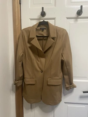 J Crew 女式 M 码卡其色西装外套全新无标签 — 第 1/4 张图片