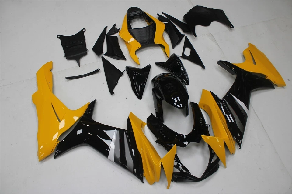 Kit de carenado ABS amarillo negro para Suzuki 2011-2023 GSXR600 GSXR750 kit de carrocería Foto 1 de 4