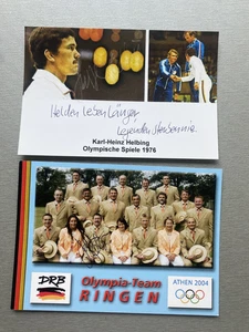 2x KARL-HEINZ HELBING Olympiabronze 1976 Fechten signed Foto 10x15 Autogramm - Picture 1 of 1