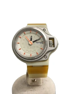 [TOP+] SEIKO CABANE de ZUCCa 7S36-0250 Automatik Uhr Orange Beige - Bild 1 von 5