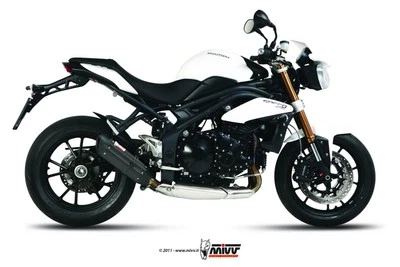 TERMINALE DI SCARICO MIVV SUONO NERO TRIUMPH SPEED TRIPLE 1050 S 2011 2012 2013 Foto 1 de 2