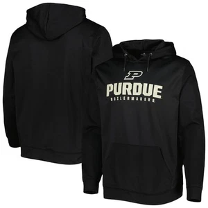Men's Colosseum Black Purdue Boilermakers Team Lantern Pullover Hoodie - Picture 1 of 3