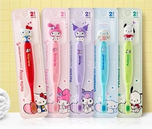 Juego de cepillos de dientes para niños ATEX Sanrio 5 piezas - cerdas suaves para niños pequeños y niños, Corea - Imagen 1 de 13