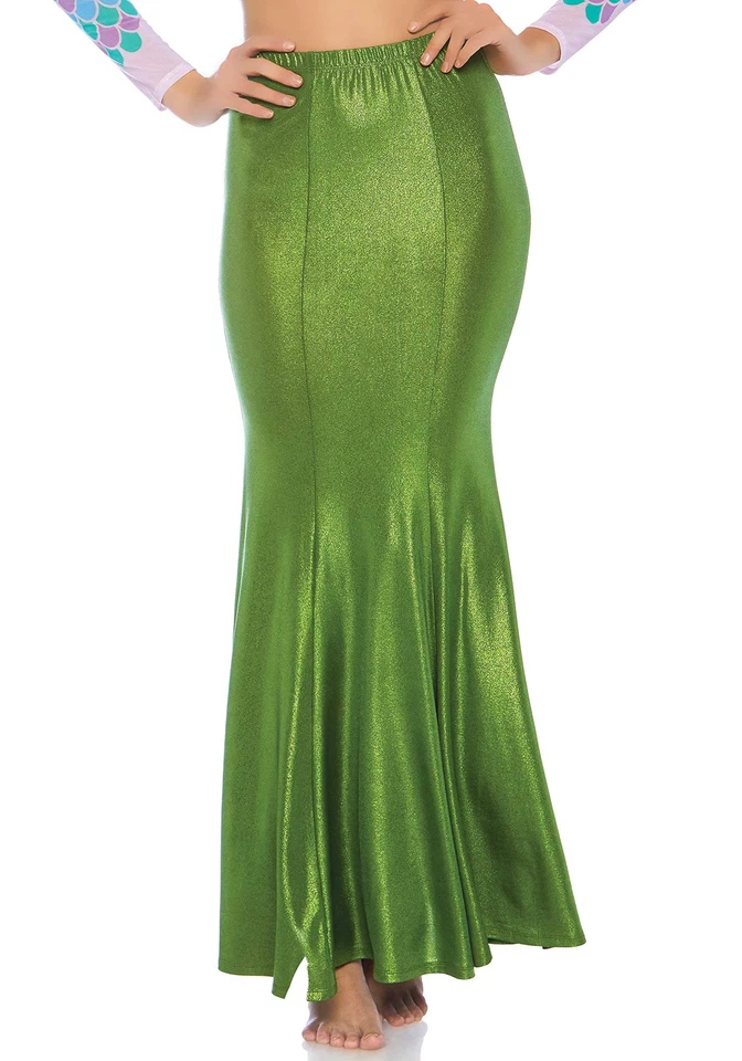 Shimmer Spandex Mermaid Costume Maxi Skirt Costume Adult Halloween Small/Medium - Image 1 of 1