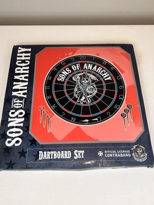 Juego de tablero de dardos Sons of Anarchy tablero texturizado denso con licencia oficial con dardos Foto 1 de 4