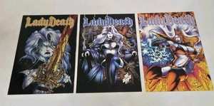 Lady Death #1, 2, & 3  (1994) NM Chaos Comics Limited Series  Brian Pulido Chrom - Picture 1 of 19